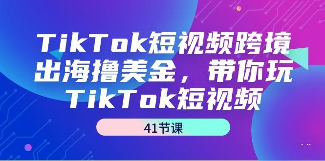 TikTok短视频跨境出海撸美金，带你玩TikTok短视频(41节课)-搞钱日记