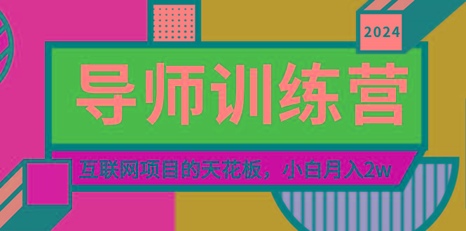 《导师训练营》精准粉丝引流的天花板，小白月入2w-搞钱日记