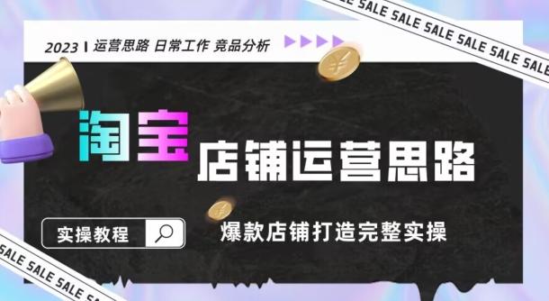2023淘宝店铺运营全攻略：竞品分析，打造爆款店铺完整实操（附运营思维素材）-搞钱日记