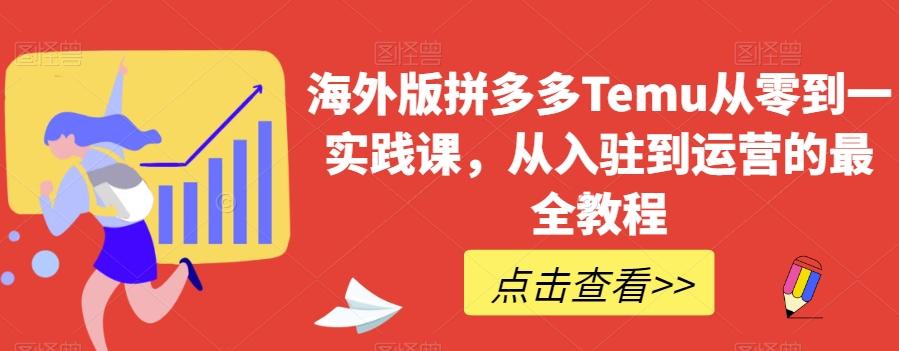 海外版拼多多Temu从零到一实践课，从入驻到运营的最全教程-搞钱日记