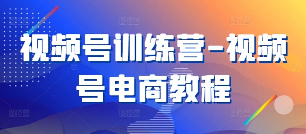 视频号训练营-视频号电商教程-搞钱日记