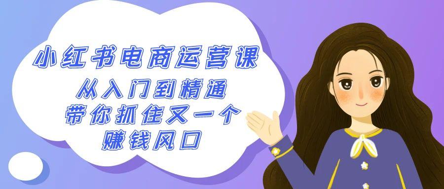 2024小红书电商运营课，从入门到精通，带你抓住又一个赚钱风口(50节课)-搞钱日记