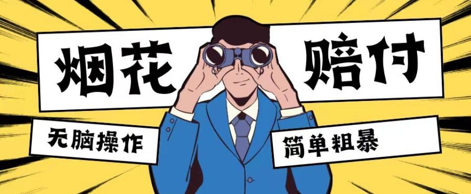 最新蓝海玩法，烟花爆竹赔付，单订单赔付200-500无脑操作【仅揭秘】-搞钱日记