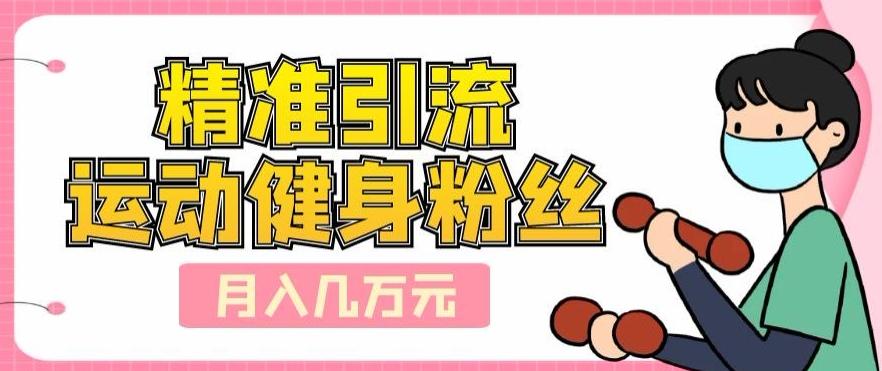 精准引流运动健身粉丝，轻松月入几万-搞钱日记