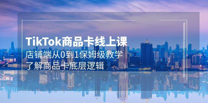 (9843期)Tk商品卡线上课，店铺端从0到1保姆级教学，了解商品卡底层逻辑(20节)-搞钱日记