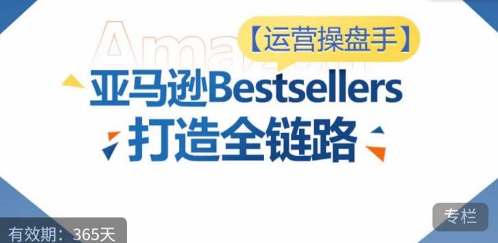 运营操盘手！亚马逊Bestsellers打造全链路，选品、Listing、广告投放全链路进阶优化-搞钱日记