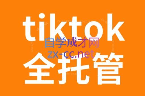TikTok跨境电商全托管运营模式精品课-搞钱日记