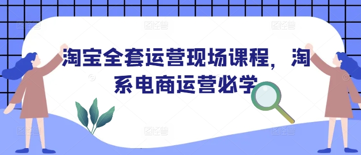 淘宝全套运营现场课程，淘系电商运营必学-搞钱日记