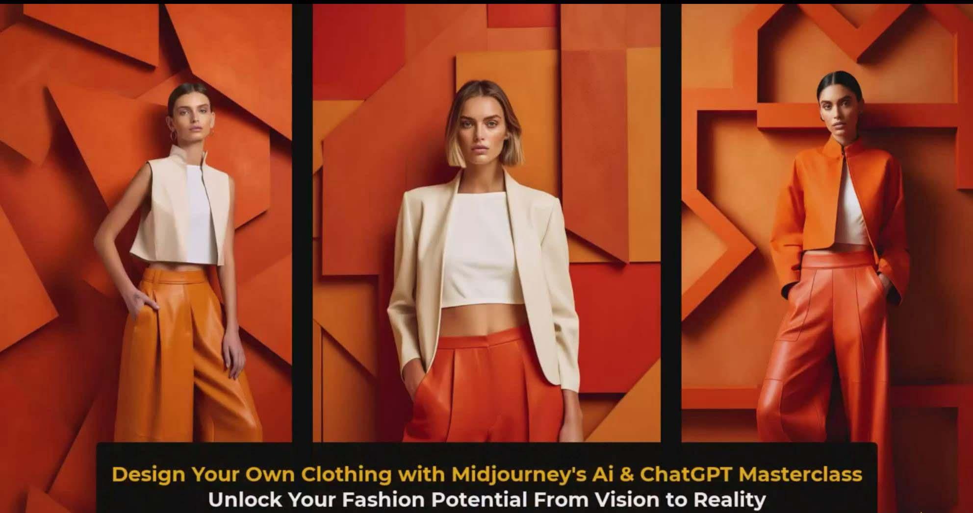 图片[3]-利用 Midjourneys Ai 人工智能设计自己的服装AI大师班-10节课-中英字幕-搞钱日记