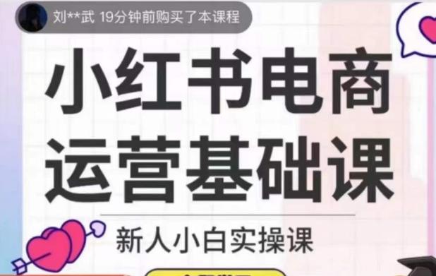 小红书电商运营基础课，新人小白实操课-搞钱日记