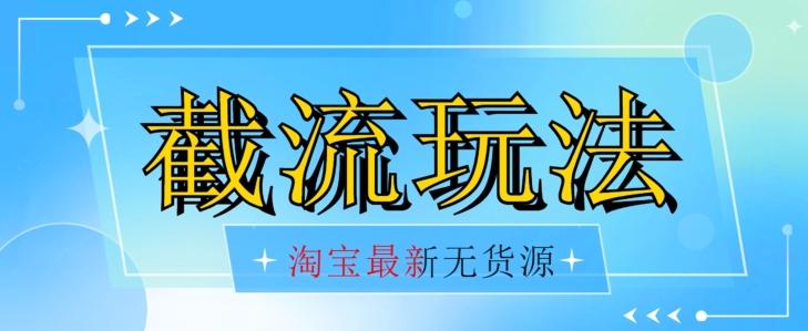 首发价值2980最新淘宝无货源不开车自然流超低成本截流玩法日入300+【揭秘】【1016更新】-搞钱日记