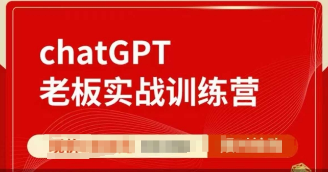 ChatGPT老板实战训练营，用GPT带飞，一人顶一个团队-搞钱日记