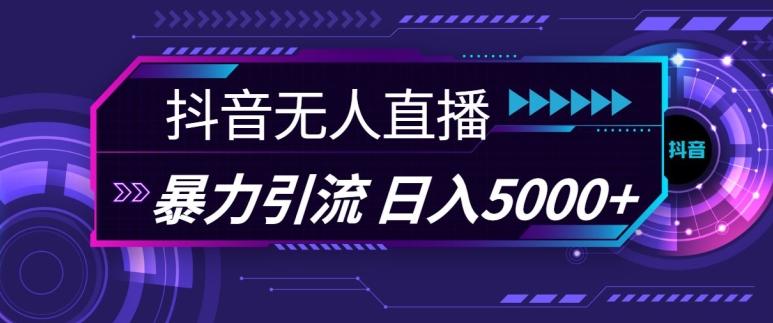 抖音快手视频号全平台通用无人直播引流法，利用图片模板和语音话术，暴力日引流100+创业粉【揭秘】-搞钱日记