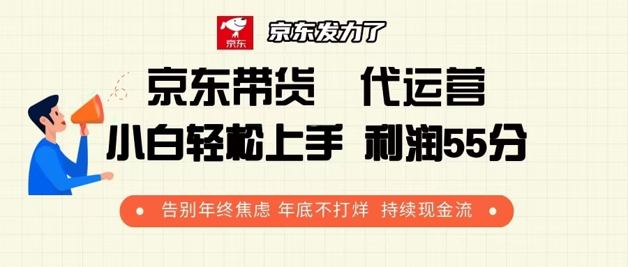京东带货 代运营 利润55分 告别年终焦虑 年底不打烊 持续现金流-搞钱日记