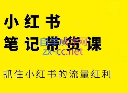 张宾·小红书笔记带货课(更新9月)-搞钱日记