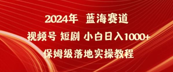 2024年视频号短剧新玩法小白日入1000+保姆级落地实操教程【揭秘】-搞钱日记