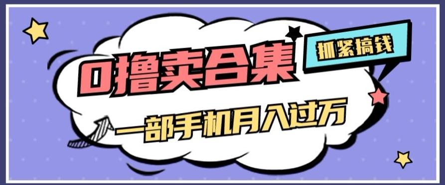 0撸项目月入过万，售卖全套ai工具合集，一单29.9元，一部手机即可【揭秘】-搞钱日记