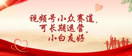 视频号小众赛道，可长期运营，小白友好【揭秘】-搞钱日记