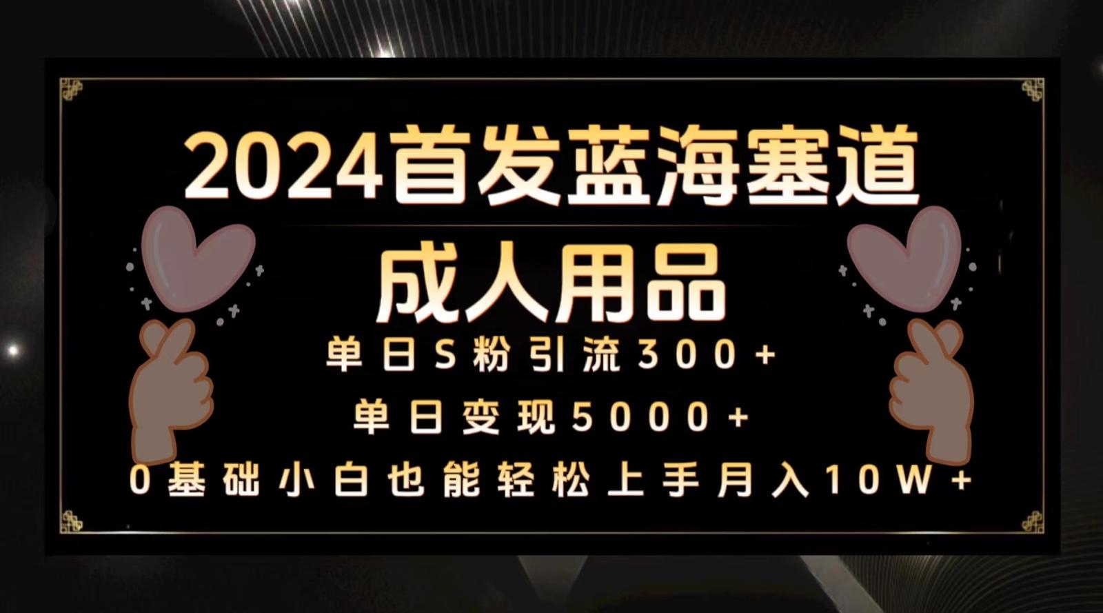 2024首发蓝海塞道成人用品，月入10W+保姆教程-搞钱日记