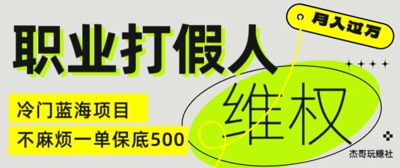 职业打假人电商维权揭秘，一单保底500，全新冷门暴利项目【仅揭秘】-搞钱日记
