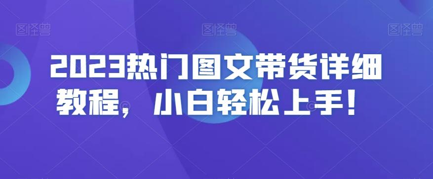 2023热门图文带货详细教程，小白轻松上手！-搞钱日记