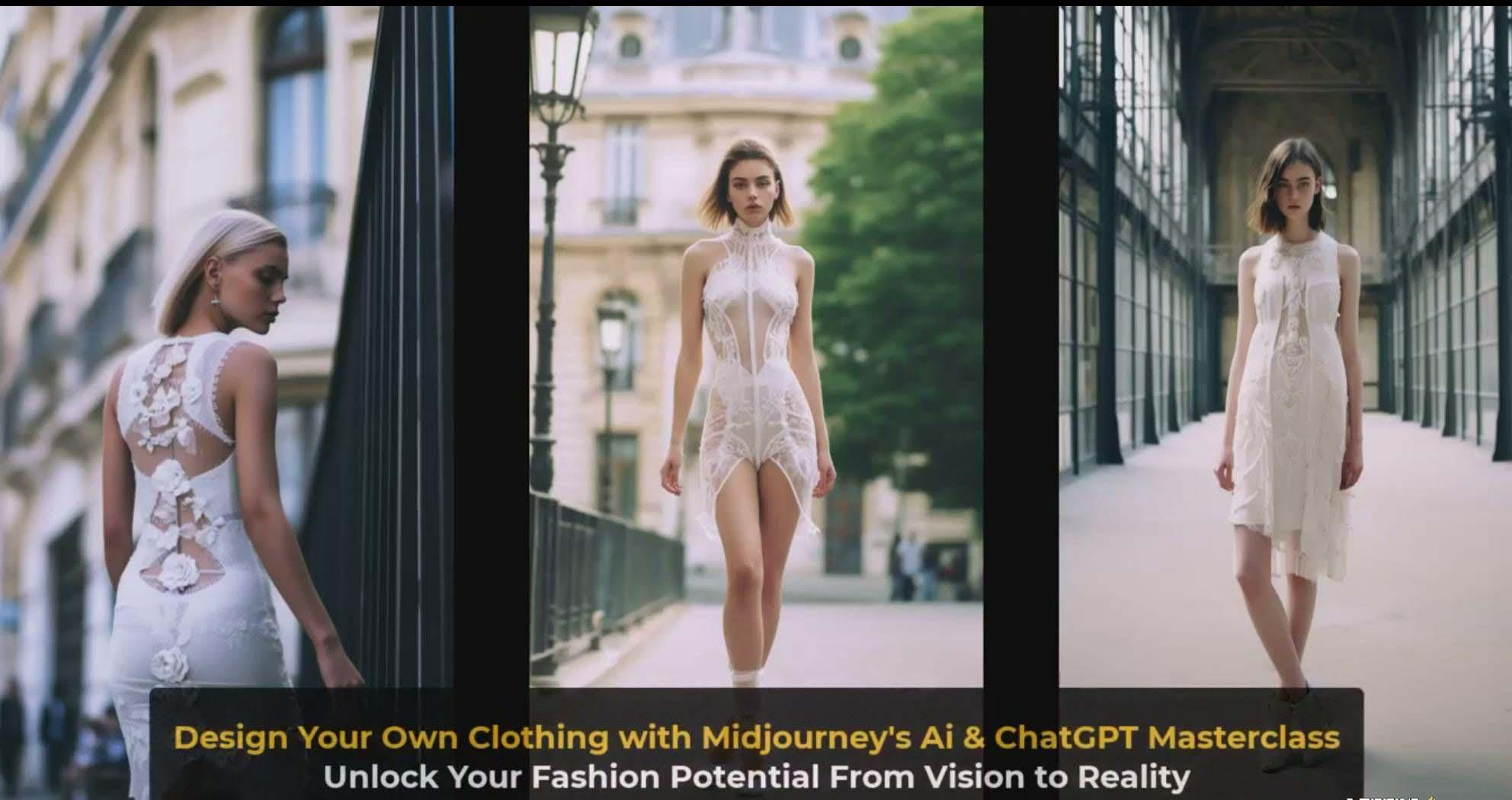 图片[4]-利用 Midjourneys Ai 人工智能设计自己的服装AI大师班-10节课-中英字幕-搞钱日记