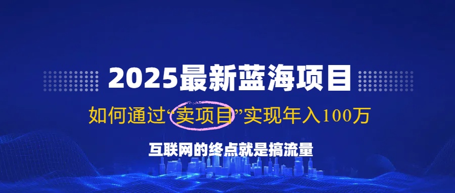 2025最新蓝海项目，零门槛轻松复制，月入10万+，新手也能操作！-搞钱日记
