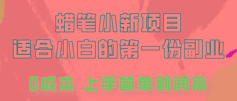 蜡笔小新项目拆解，0投入，0成本，小白一个月也能多赚3000+-搞钱日记