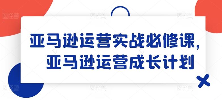 亚马逊运营实战必修课，亚马逊运营成长计划-搞钱日记