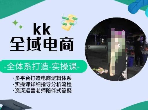 KK全域电商，全体系打造实操课，多平台打造电商逻辑体系-搞钱日记