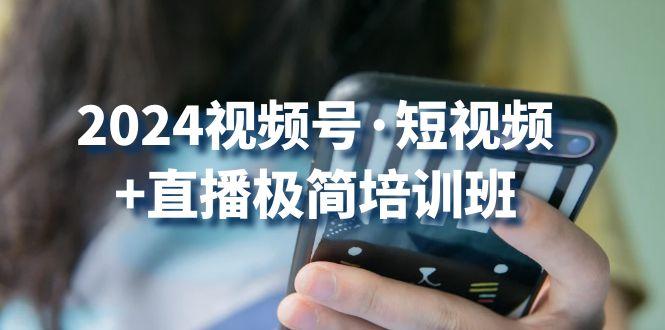 2024视频号·短视频+直播极简培训班：抓住视频号风口，流量红利-搞钱日记