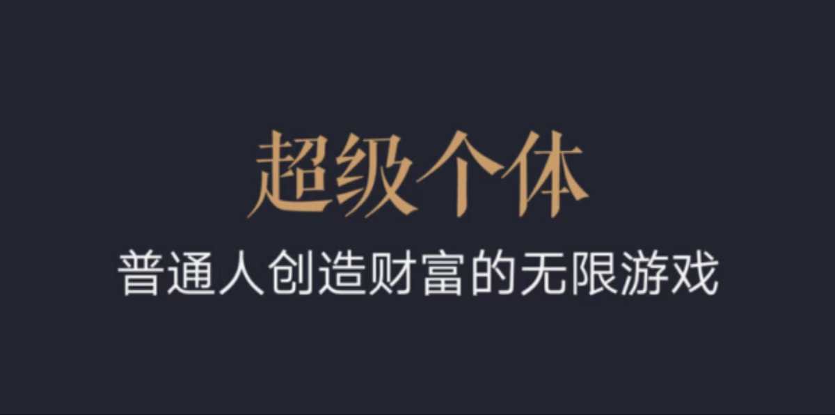 超级个体：2024-2025翻盘指南，普通人创造财富的无限游戏-搞钱日记