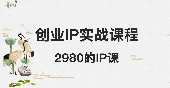 外边卖2980的创业IP课程，做私域月入5w+-搞钱日记