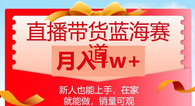 直播带货蓝海赛道，新人也能上手，在家就能做，销量可观，月入1w【揭秘】-搞钱日记