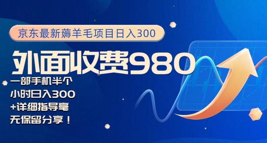京东最新薅羊毛项目小白怎么做到日入300+一部手机半小时搞定-搞钱日记