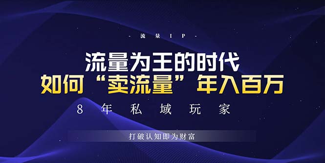 未来如何通过“卖流量”年入百万，跨越一切周期绝对蓝海项目-搞钱日记