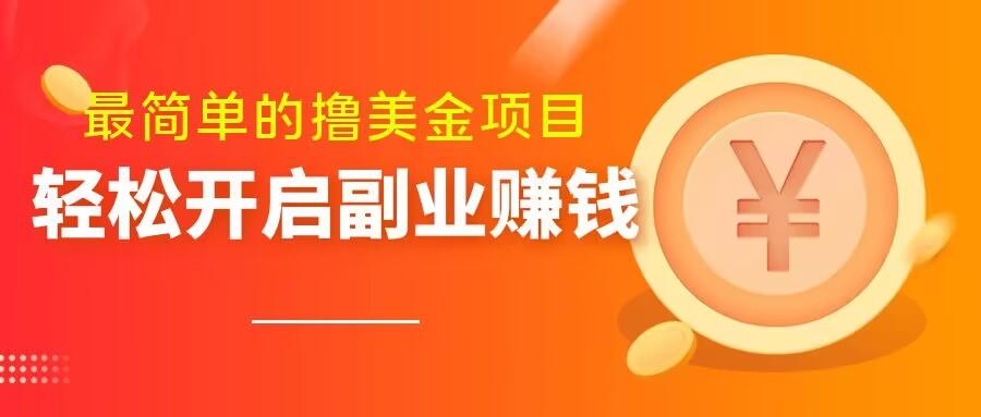 最简单无脑的撸美金项目，操作简单会打字就行，迅速上车【揭秘】-搞钱日记