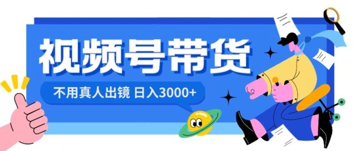 视频号带货，日入3000+，不用真人出镜-搞钱日记